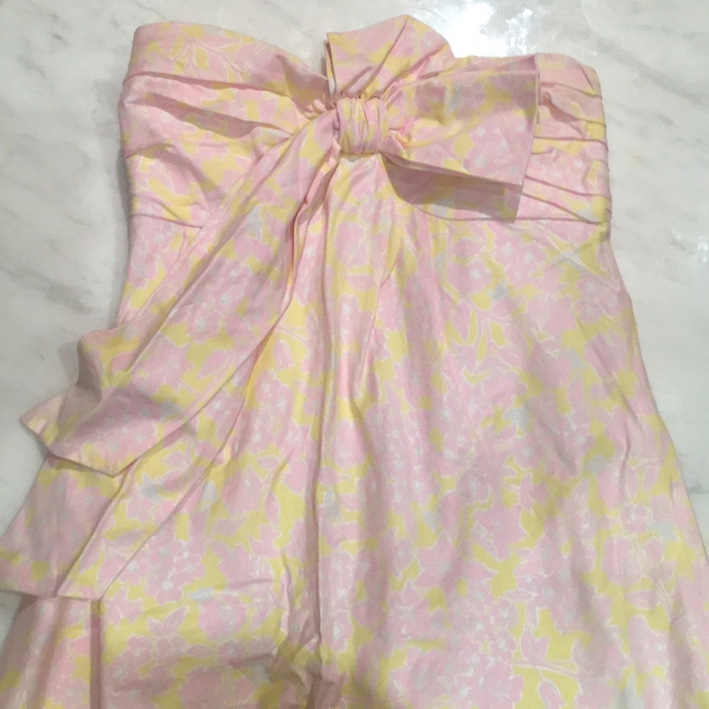 Lilly Pulitzer strapless dress with bow